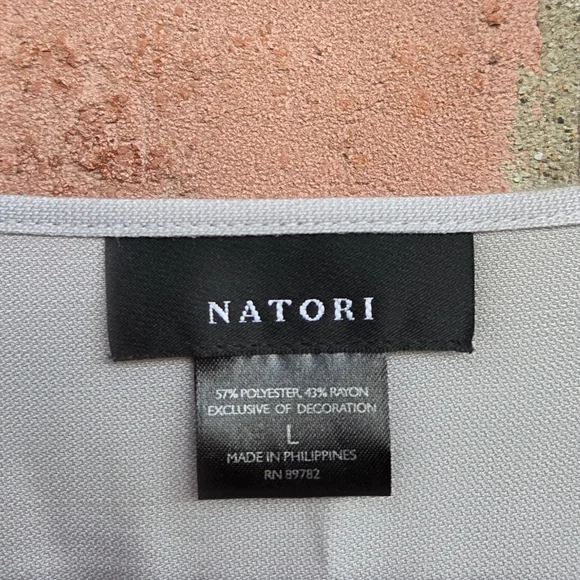 Natori Sleep Kaftan Kimono Grey Size Large - Picture 5 of 7